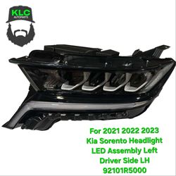 For 2021 2022 2023 Kia Sorento Headlight LED Assembly Left Driver Side LH 92101R5000