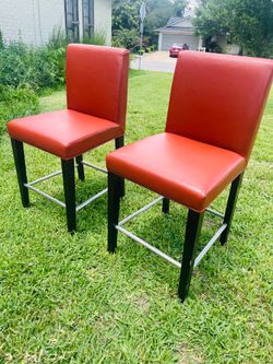 3 red orange bsr stoolls
