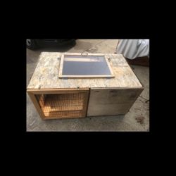 CUSTOM MADE LARGE PET CRATE 