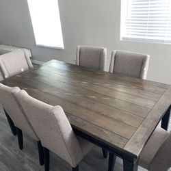 Dining Table Set w/ Chairs (No Scratches / Clean Chairs) – $1500