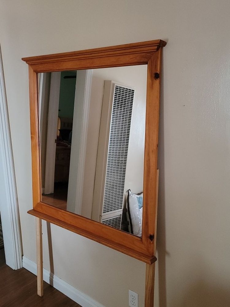 Dresser Mirror Solid Wood