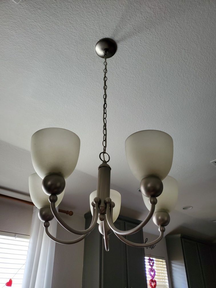 ***Used Chrome Chandelier***