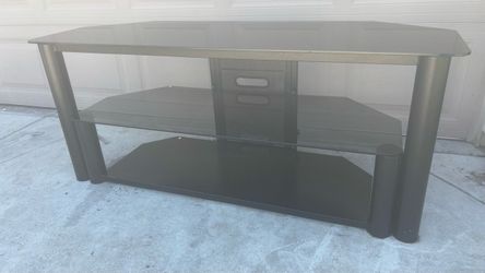 Glass TV stand