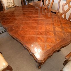 Dining Room Table all wood with inserts