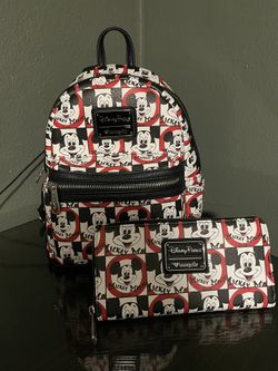 Disney backpack purse and wallet