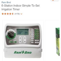 6-Station Indoor Simple-To-Set Irrigation Timer