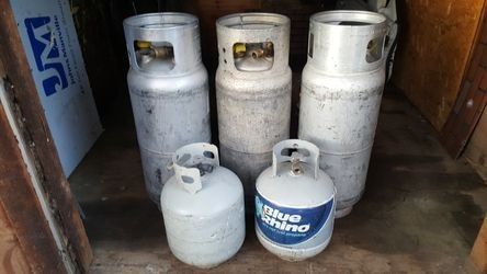 Propane Tanks Full Forklift Cooking Heating