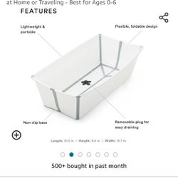 Foldable Baby Bathtub - Like New