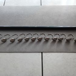 SHOWER CURTAIN BAR & HOOKS