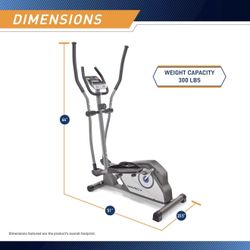 Marcy Magnetic Elliptical Trainer Cardio Workout Machine