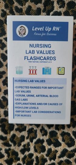 Level Up RN Flashcards-Lab Values