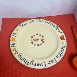 Vintage Waechtersbach Mom Your The Greatest Plate  Decoration 