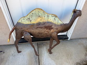 Large Metal Camel Sculpture