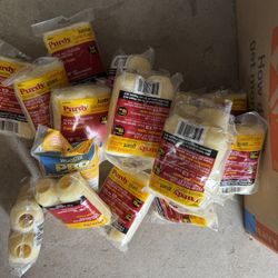 Whole bunch of paint rollers