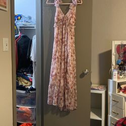 Pink Floral Dress