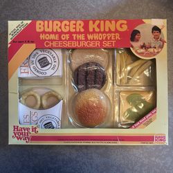 Vintage Burger King Play Set