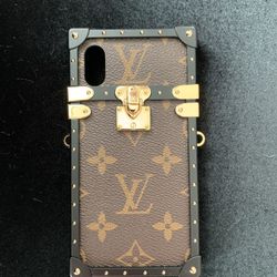 Louis Vuitton Eye Trunk Case iPhone X XS Strap Monogram LV Brand New Authentic