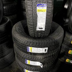set of four brand new tires 265/70R17 goodyear fortitude H/T