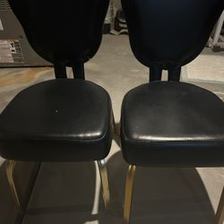 Custom Leather Poker Chairs