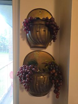 Classic Decorative Solid Brass Wall Pocket Planters