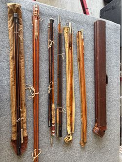 Antique bamboo fly rods