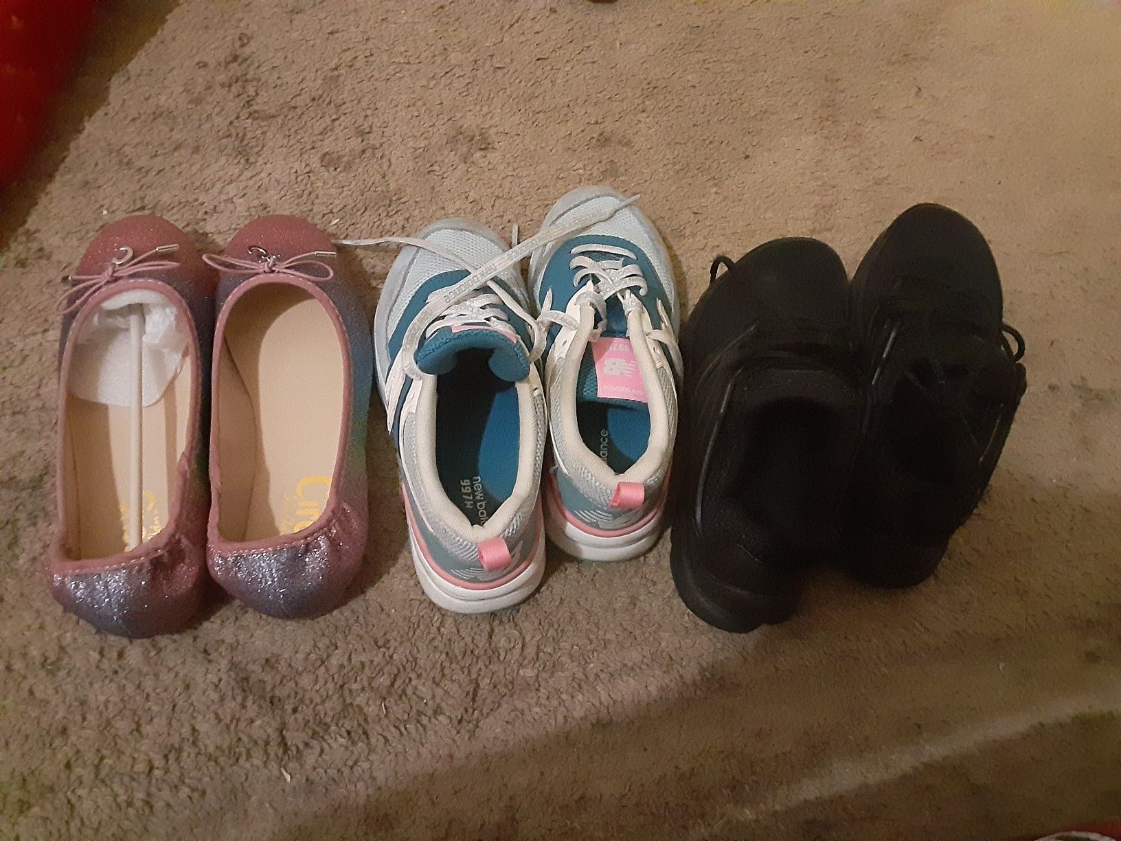 3 pair of shoes