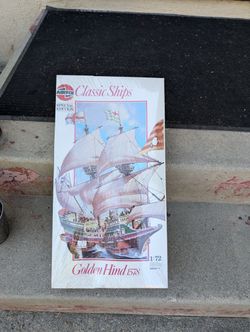 AIRFIX GOLDEN HIND 1578 SAILING 1/72 SCALE SHIP MODEL KIT