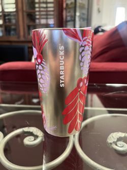 Starbucks Silver Pinecone Tumbler