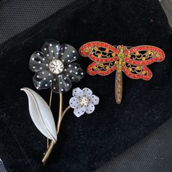 Brooch Flower & Bug Brooches