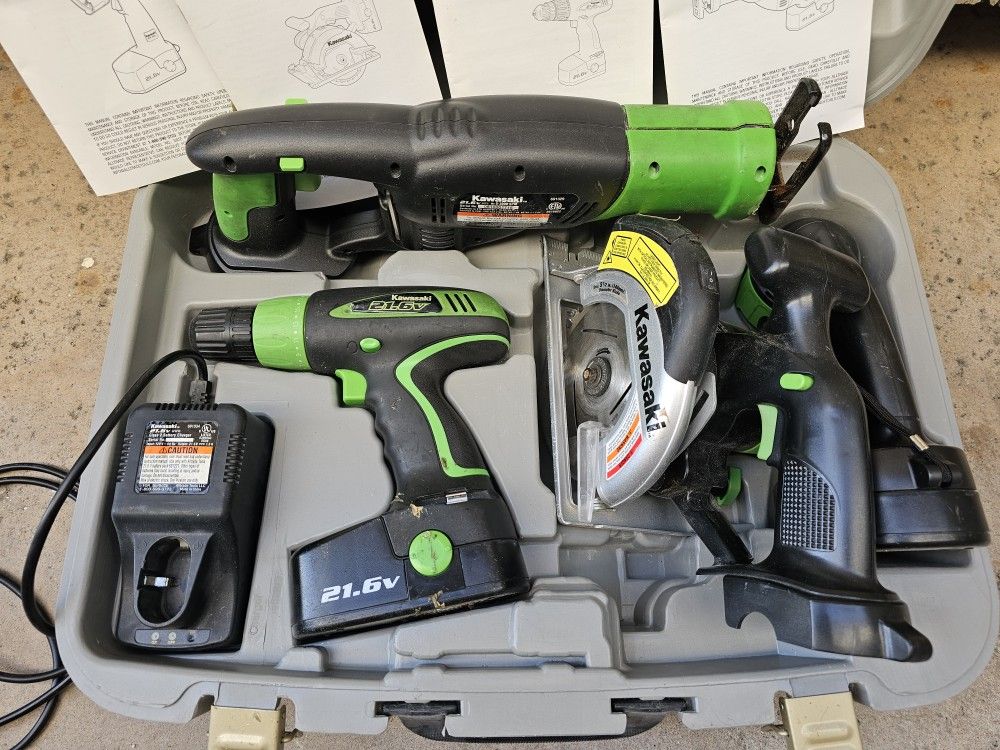 Kawasaki Cordless Power Tool Kit