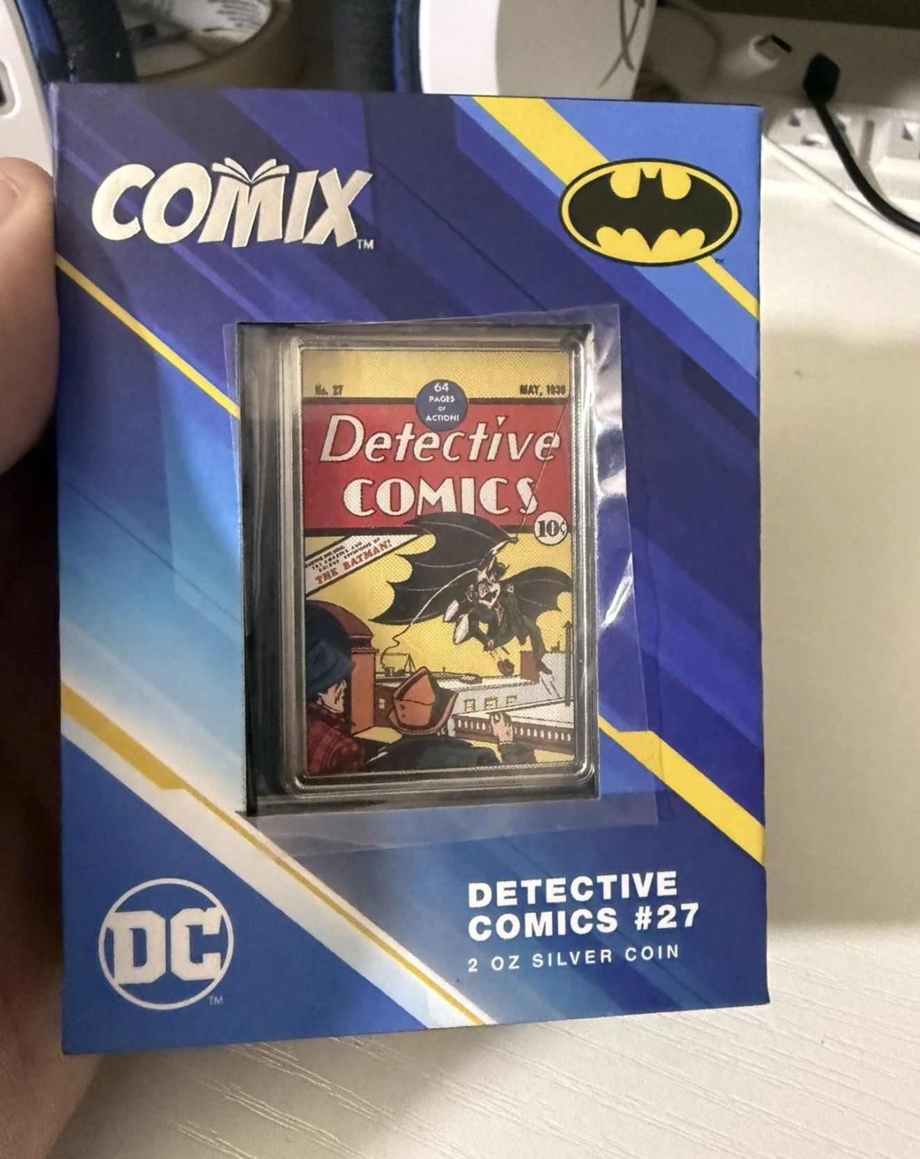 2023 Niue Comix DC Detective Comics #27 Batman Colorized 2 oz Silver Coin in OGP