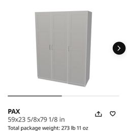 IKEA pax closet