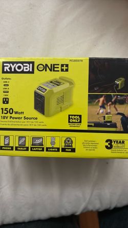 Brand new in the box Ryobi one 150 watt 18v power source