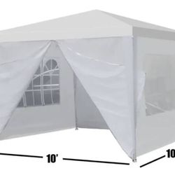 NEW IN BOX 10'x10' Canopy Event Tent Outdoor Water Proof Greenhouse w/ 4 Walls