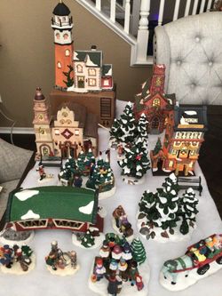 Christmas Village Collection with Figurines and Buildings