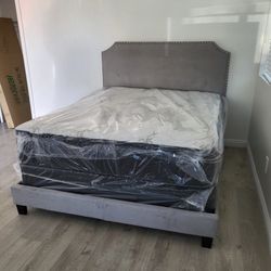 Queen Size Bed Frame With Mattress Included
