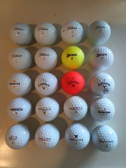 20 GOLF BALLS-CALLAWAY, TITLEIST, TAYLORMADE, SRIXON, BRIDGESTONE, VICE AND MORE