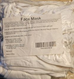 Face Masks, Cotton, Washable with stretch Band Cotton RARE Bands. NEW 50 quanity.