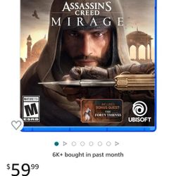 PS5 Assasins Creed Mirage Game