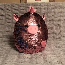 Pink Sparkly Unicorn Squishmallow