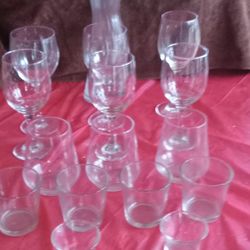 Wine Glasses And Decanter 