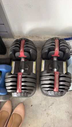Bow flex select tech  552 dumbbells 5#-52.5#
