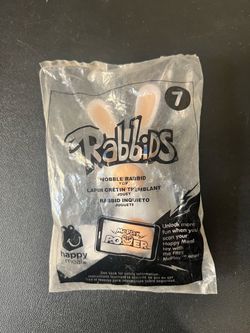 2015 McDonalds Happy Meal Toy Rabbids #7 Wobble Rabbid SEALED