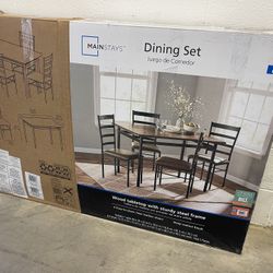 BRAND NEW 5 PIECE DINING SET + 65” SAMSUNG 4K SMART UHD LED TV + BRAND NEW FULL MOTION WALL MOUNT + VIZIO SOUNDBAR & WIRELESS SUBWOOFER + BRAND NEW 30
