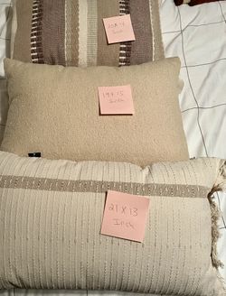 Pillows . 3 for $25 New
