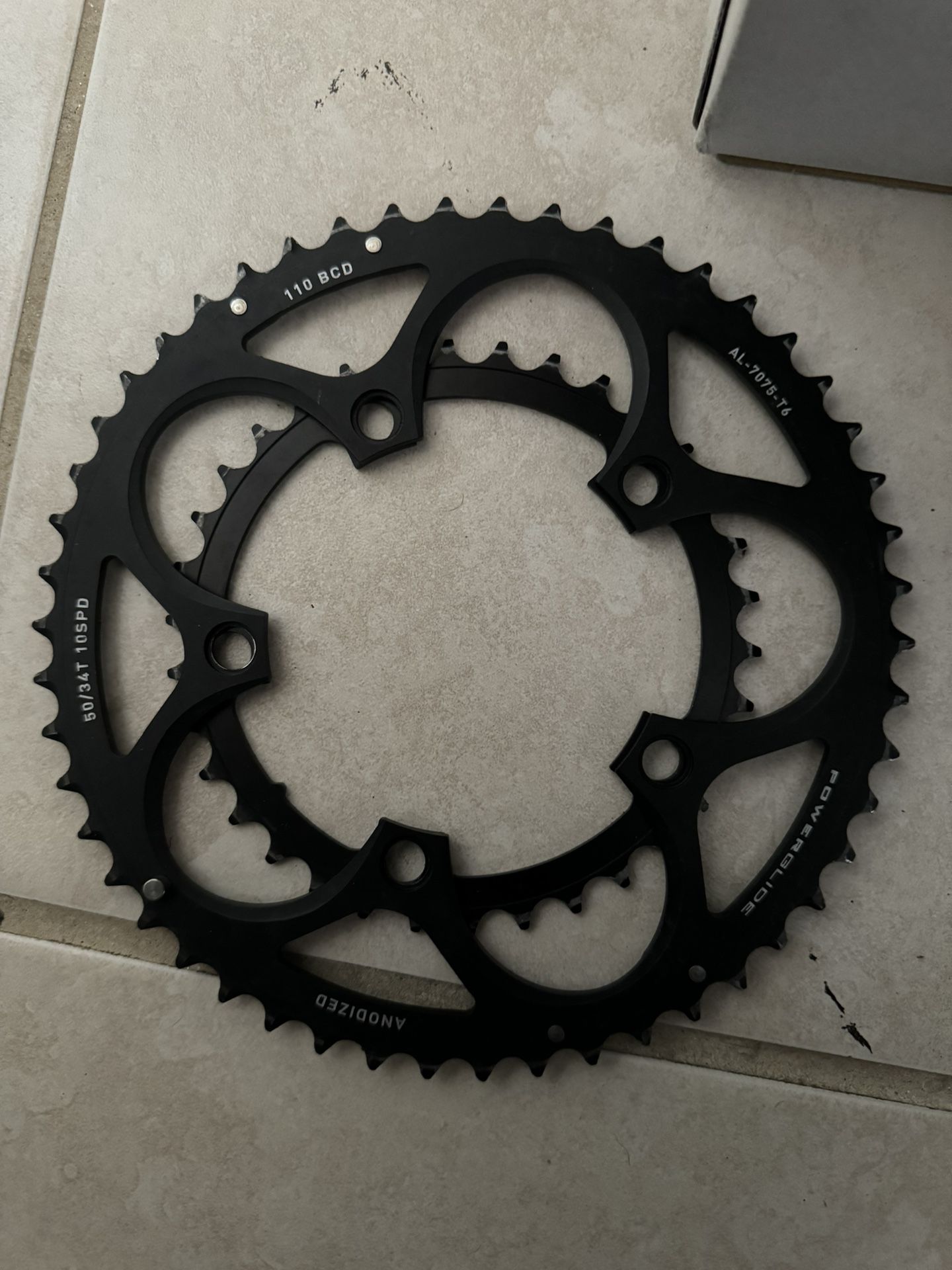 2x Road Chainrings 110BCD 5 Bolt