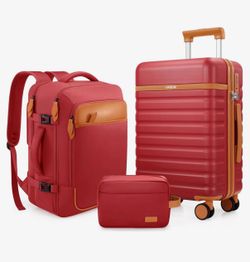 Carry on with bag and backpack 3piece