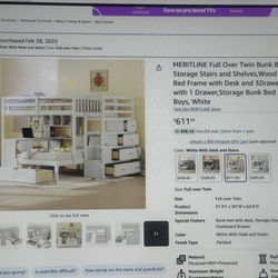 Girls Bunk Bed Discounted. 