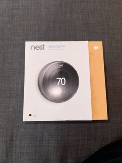 Google Nest Learning Thermostat 3rd Gen T3016US Wi-Fi Programmable, Black