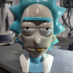 Bust Statue Of Rick Sanchez Rick And Morty 